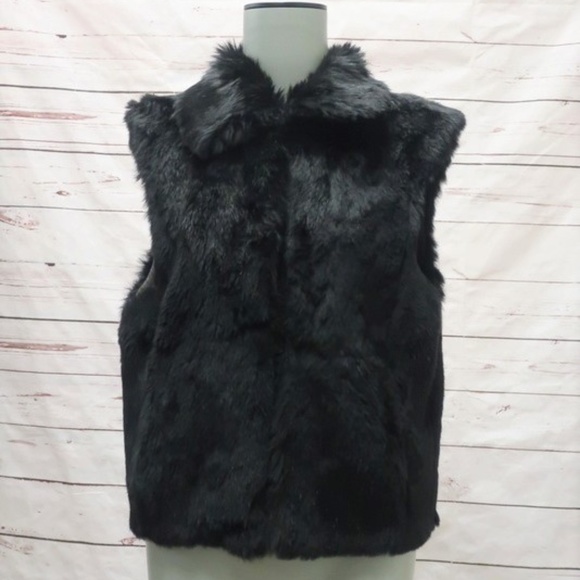 Adrienne Landau Jackets & Blazers - Adrienne Landau Rabbit Fur Vest Black